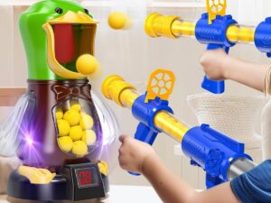 Movable Duck Shooting Toys for Kids 3 4 5 6 7 8 9 Years Old Movable Shooting Game with 24 Balls 2