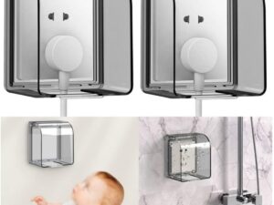 2 Pcs Plastic Wall Switch Waterproof Cover Box, Universal Plug Socket Cover, Wall Light Panel