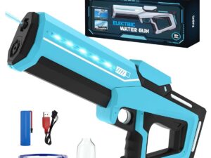 Electric Water Guns with Lighting Effects, Automatic & Manual Dual Mode High Capacity Squirt Guns,