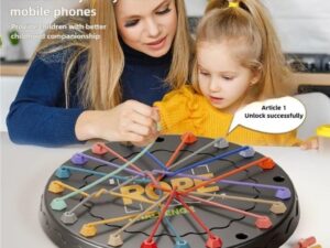 Brain Teaser Rope Challenge Puzzle Game– Interactive Logic Board Game, Enhances Strategic Thinking