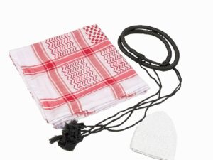 Men's Arabic Headwear Set – Authentic Emirati/Saudi Style Thobe Companion, Classic kandora