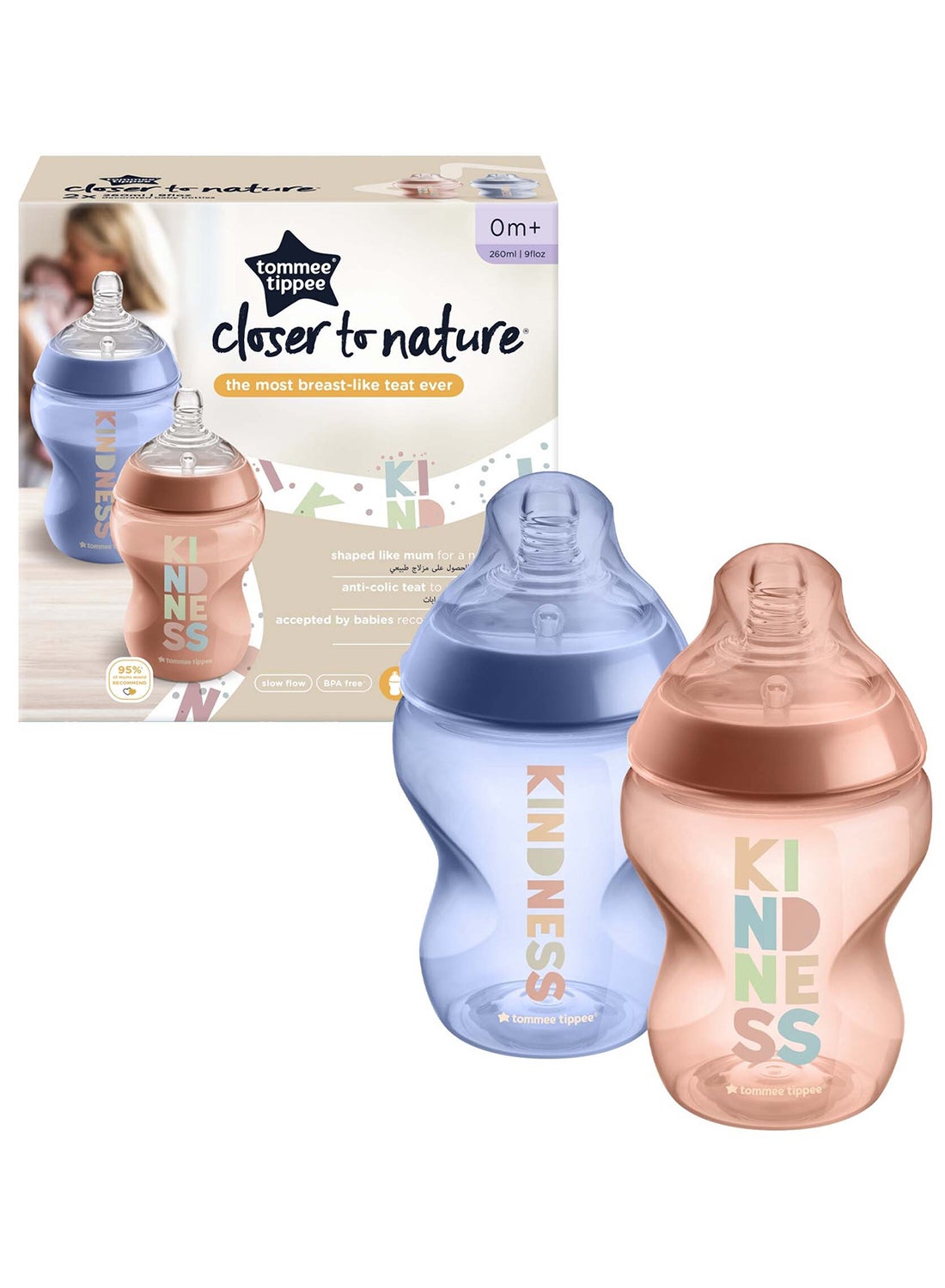 The original breast-like bottle: Shaped like a breast because babies prefer it that way, our