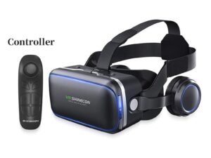 3D VR Box Glasses for Movies & Games with Remote Control