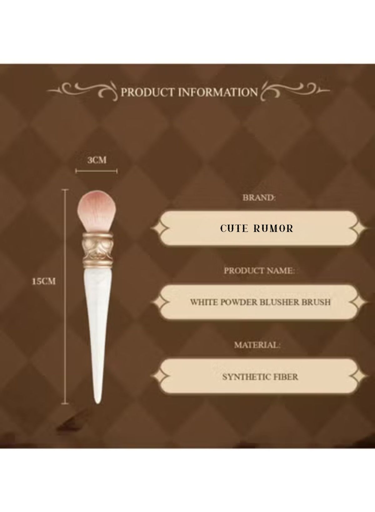 Powder Blusher Color Brush Fluffy And Even Powder Round Head Brush Is Applied Three-dimensional - Image 5