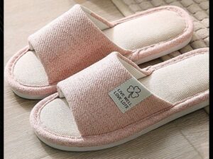 New Style Women Home Linen Slipper Indoor Non-slip wear-resistant Bedroom Slipper Sweat-absorbing