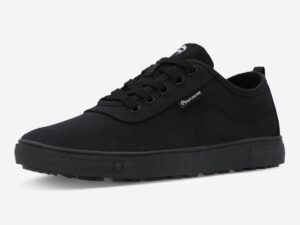 Outventure Men's Sneakers – Black Lightweight with Breathable Canvas Upper, Soft Textile Lining and