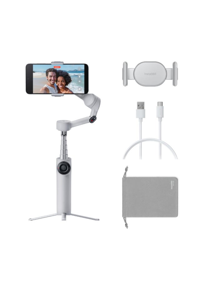 Flow 2 Gimbal Standard Bundle - Handheld Gimbal + Tripod, Face Tracking - Grey