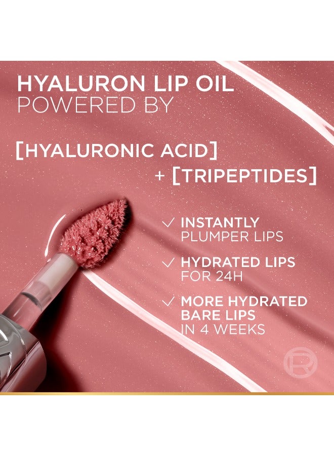 L’Oréal Paris Plump Ambition Hyaluron Lip Oil, Plumping Lip Oil With Hyaluronic Acid and - Image 2