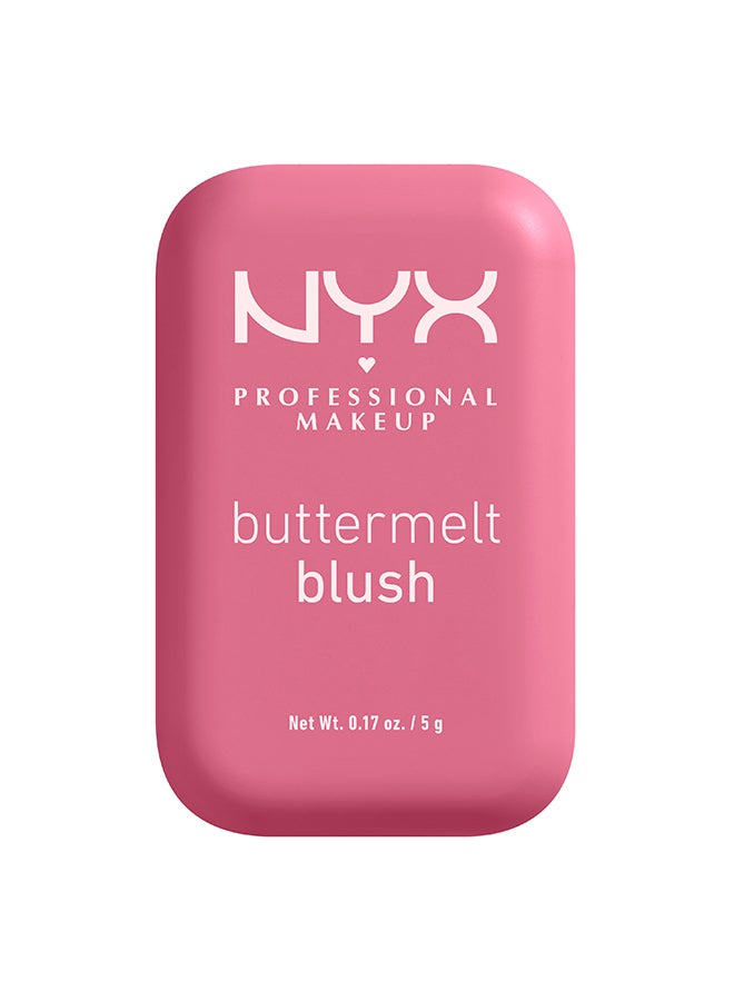 Buttermelt High-Pigment Powder Blush with booming pigment, butta blend, and butta wear. Buttermelt - Image 2