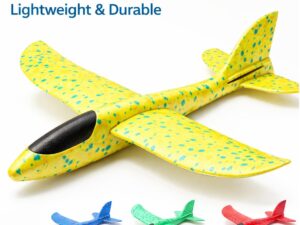 Foam Glider Airplane Toy for Kids, Lightweight EPP Foam Hand Throw Plane, Outdoor Flying Toy