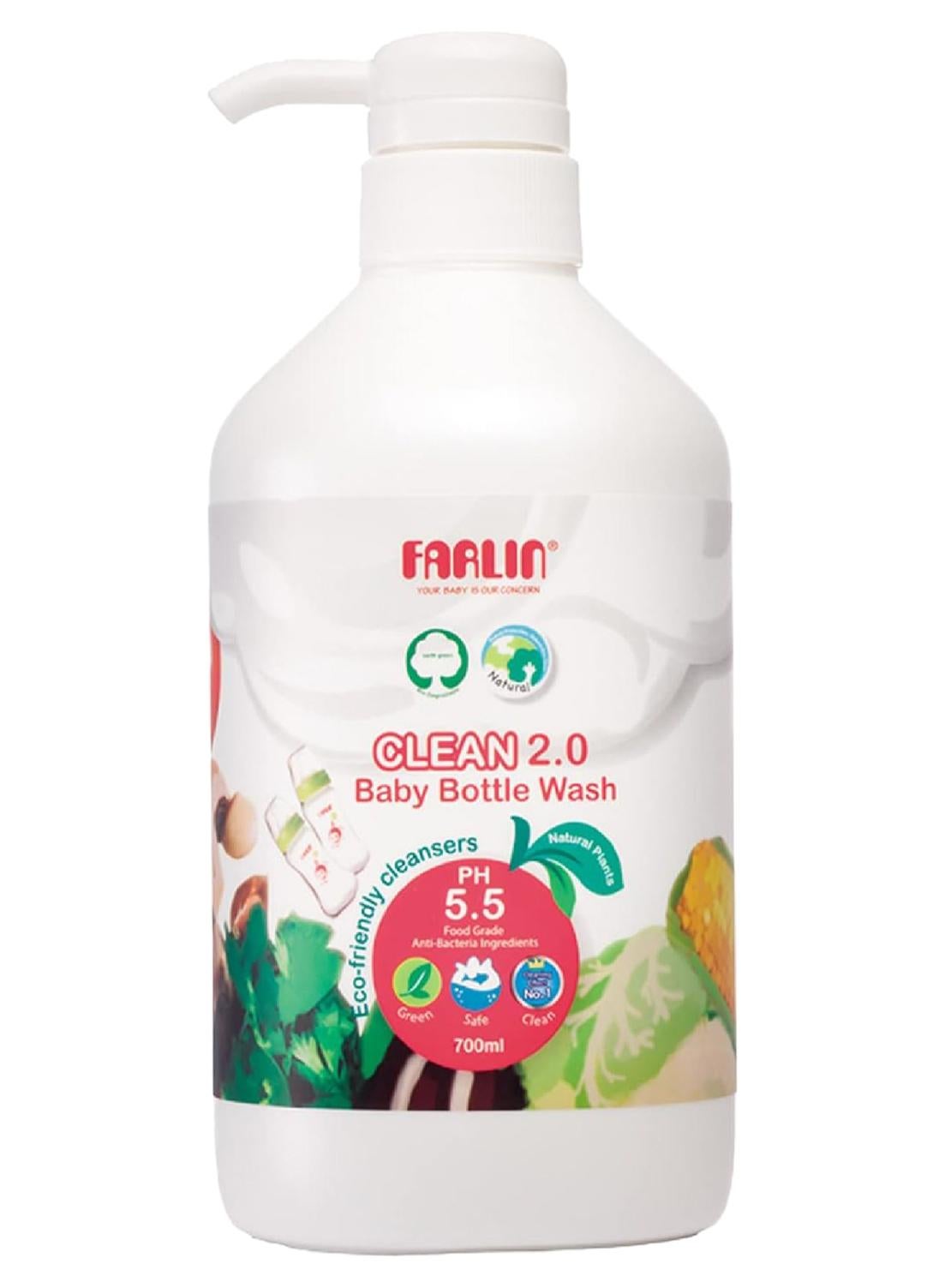 Baby Bottle Wash 700ml – Plant Based Natural, Safe And Non-Toxic with Neutral PH Cleaner for - Image 2