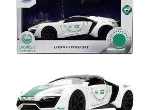 Jada Dubai Police W Motors Lykan Hypersport Die-Cast Collectible Model Car with Opening Doors,