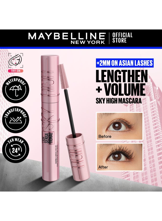 LASH SENSATIONAL SKY HIGH MASCARA, BLACK, 36H, LENGTHENING, VOLUMIZING, +2MM LENGTH ON ASIAN LASHES - Image 3