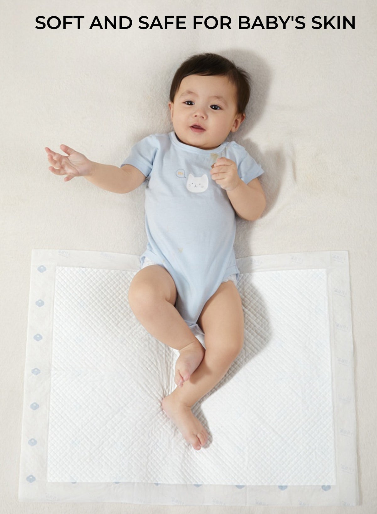 Disposable Changing Mats, 33x45CM Baby Changing Pads Ultra-Absorbent Soft Leak-Proof Portable - Image 2