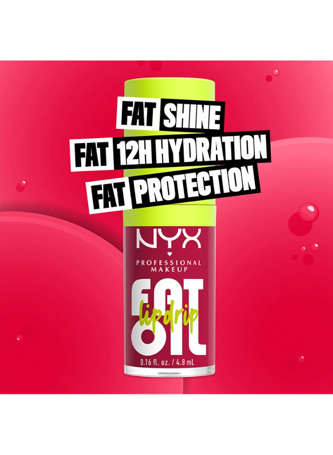 Fat Oil Lip Drip Moisturizing Shiny Vegan Tinted Lip Gloss Non-Sticky Finish 12H Hydration - - Image 3