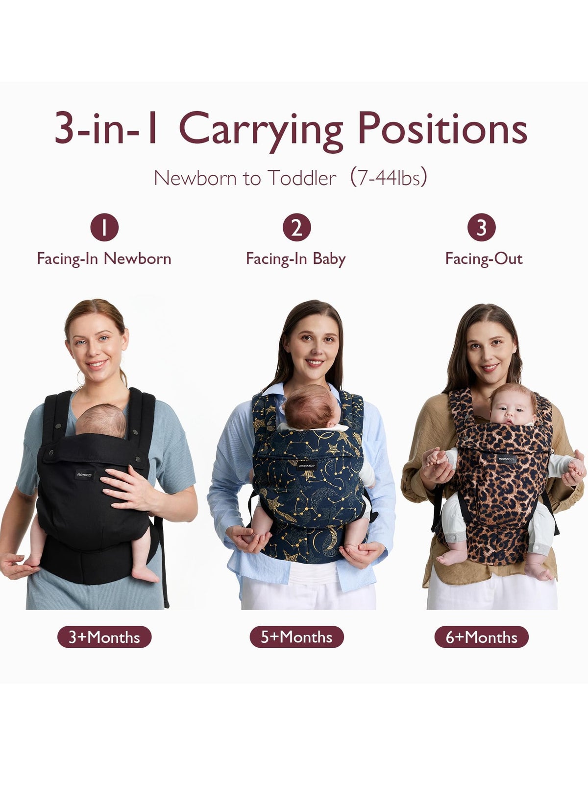 Momcozy Baby Carrier Newborn To Toddler - Ergonomic, cozy and lightweight infant carrier for 7-44 - Image 5
