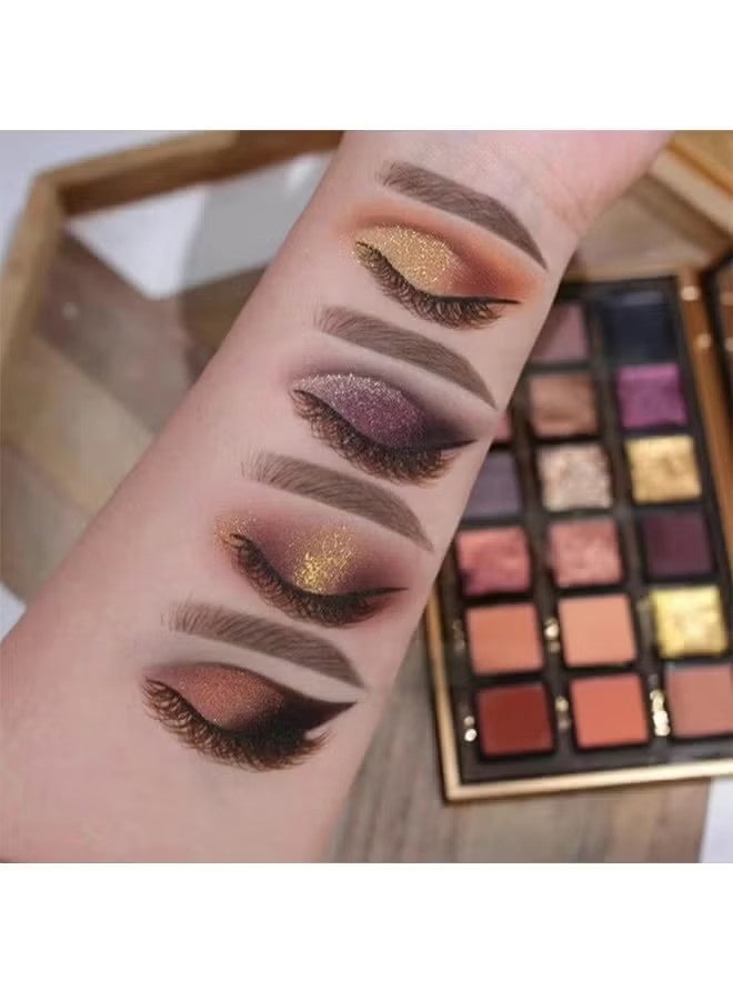 Empowered Eyeshadow palette Multicolour, 18 Colors Matte Shimmer Glitter Multi Reflective Shades - Image 3