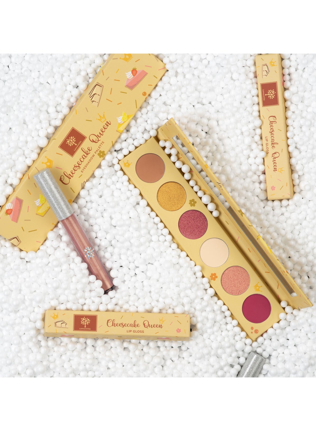 Cheesecake Queen Eyeshadow Palette is the yummiest bunch of colors. Create beautiful make-up look - Image 2