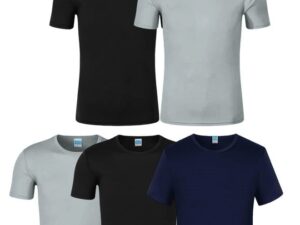 5 Pack T-Shirt For Men, Quick Dry Sports Tee Shirt, Men's Crew Neck T-Shirts Summer Basic Tops,