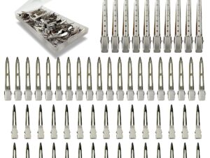 Loucky 60 PCS Duckbill Clips Set - High-quality metal hair clips, Heavy Duty Rustproof Alligator