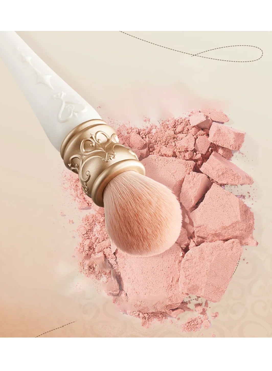 Powder Blusher Color Brush Fluffy And Even Powder Round Head Brush Is Applied Three-dimensional - Image 2