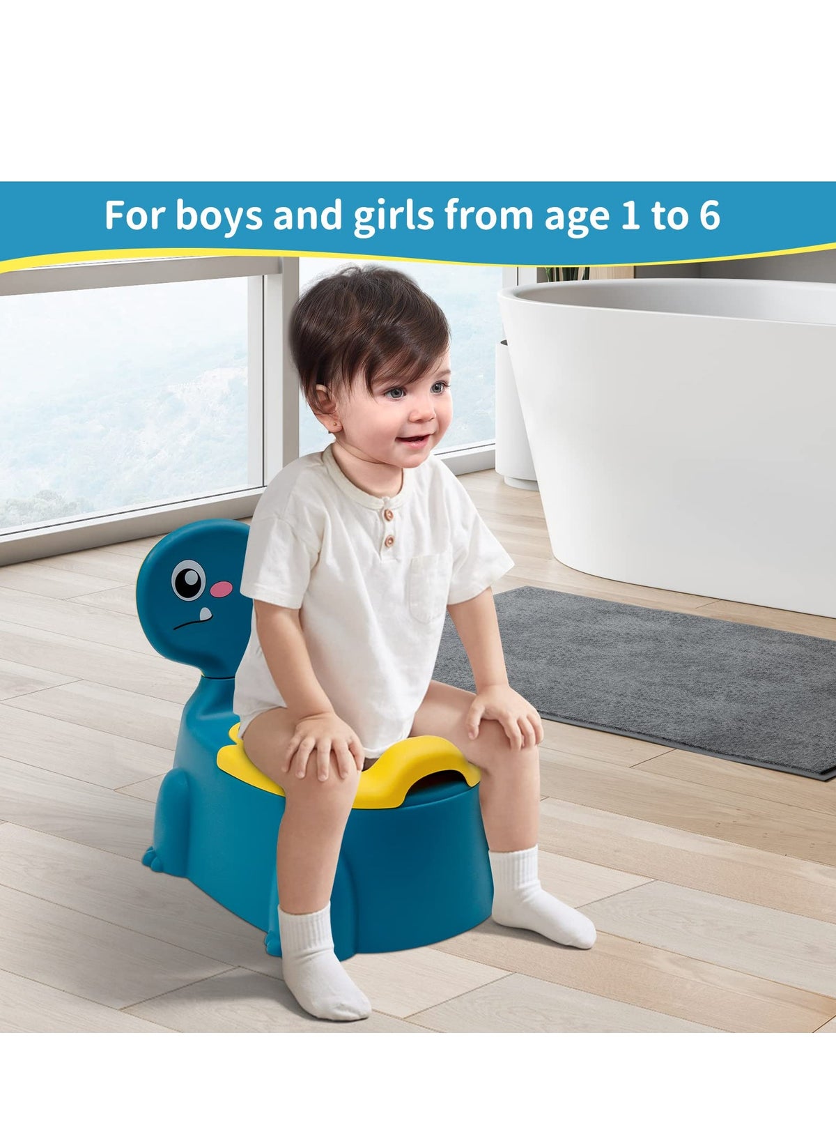 Potty Toilet Potties Training Chair Baby Kids Boys Girls Toddler Dinosaur Urinal Pot Comfortable - Image 5