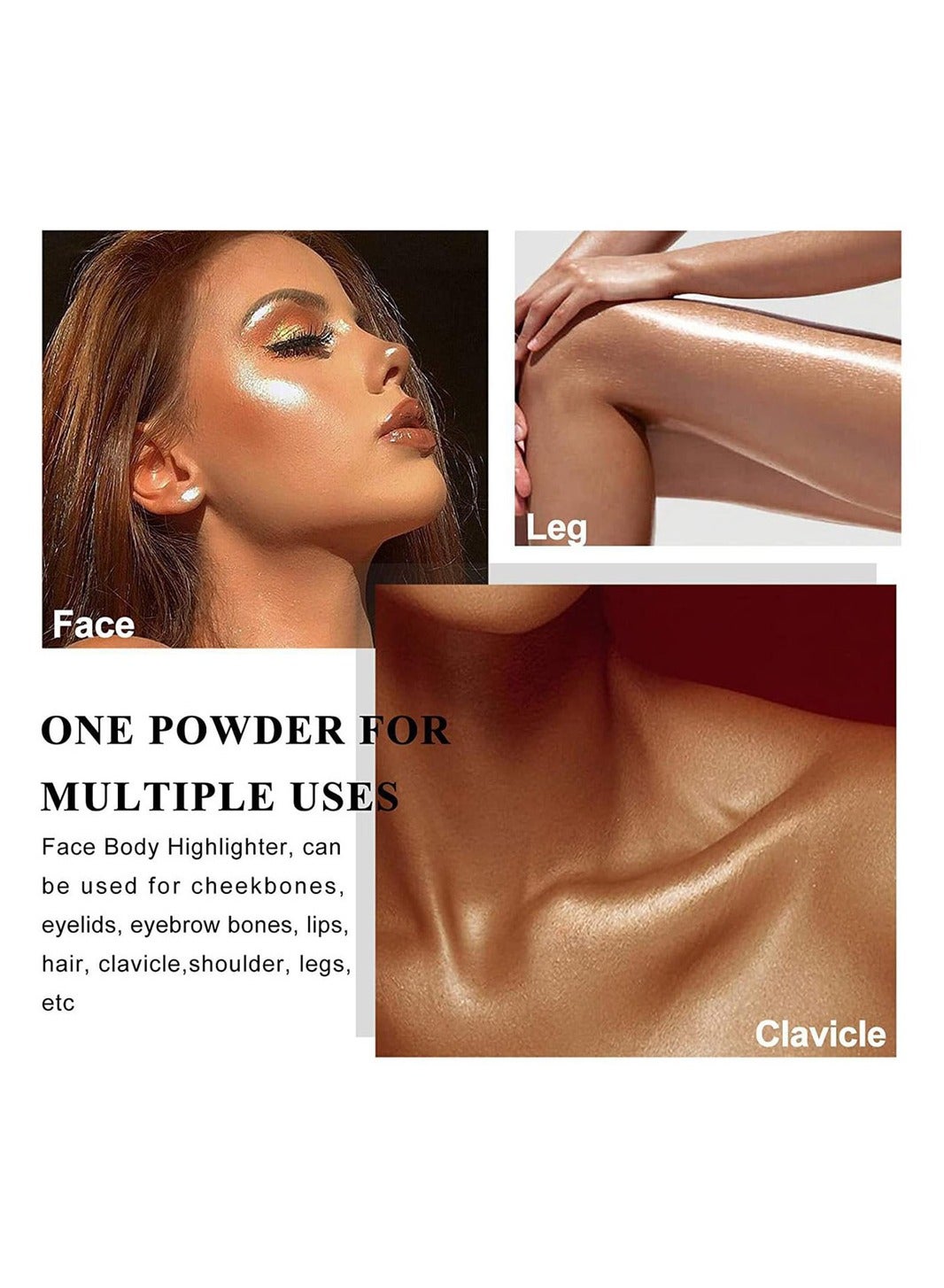 Body Shimmer Powder Polvo De Hadas Fairy Highlighter Glitter Natural Pigment Shiner Stick Loose Oil - Image 5