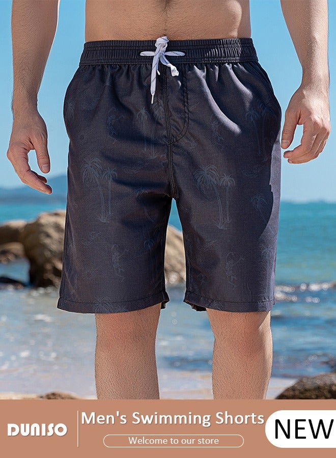 Men's Swimming Shorts,Men's Swim Trunks,Swim Shorts with Pockets,Quick Dry Surfing Stretchy Beach