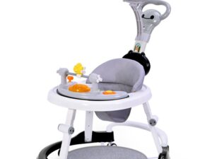 Baby Walker， 4-in-1Multifunctional baby walker with Silent Wheels Height Adjustable Multifunctional