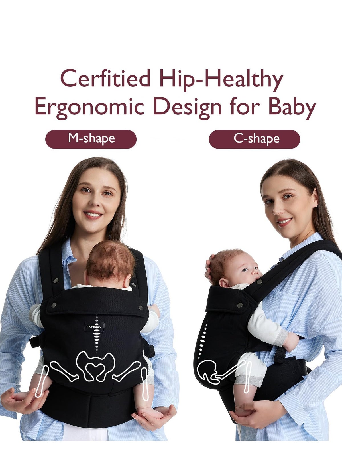 Momcozy Baby Carrier Newborn To Toddler - Ergonomic, cozy and lightweight infant carrier for 7-44 - Image 4