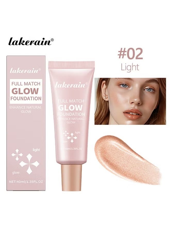 Full Match Glow Foundation, Enhance Foundation Natural Glow, Professional Coverage for a Flawless - Image 2