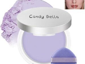 Matte Foundation Powder, Jelly Setting Powder with Mini Puff, Powder-free Oil Control Face Pressed