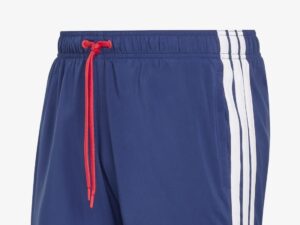 Dive into comfort and style with the adidas 3-Stripes Swim Shorts 5-Inch. These swim shorts are