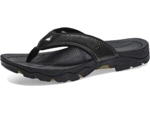 Flip Flops for Men Comfortable and Light Weight Slippers PU Leather Sandals for Indoor Outdoor Beach