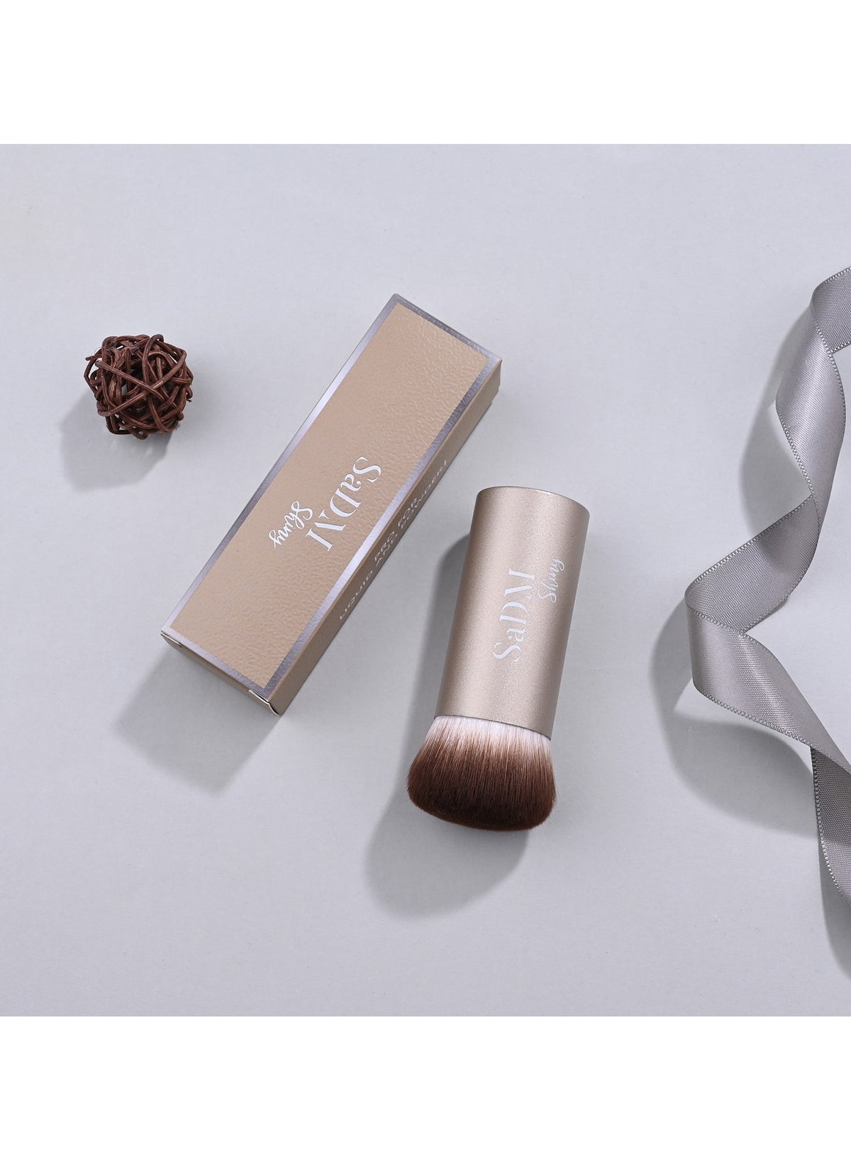 SaDM Shiny Kabuki Foundation Brush – Vegan, Cruelty-Free Buffer Brush for Flawless Foundation - Image 4