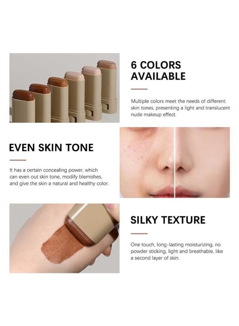 Beauty Balm Serum Boosted Skin Tint, Solid Tinted Moisturizing Serum Foundation Stick, Buildable - Image 2