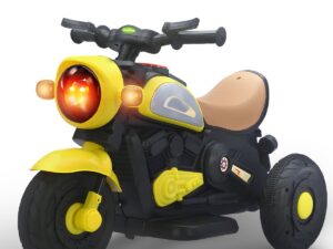 Electric Bike for Kids, Children's Bike with Led Light, Music & Foot Accelerator