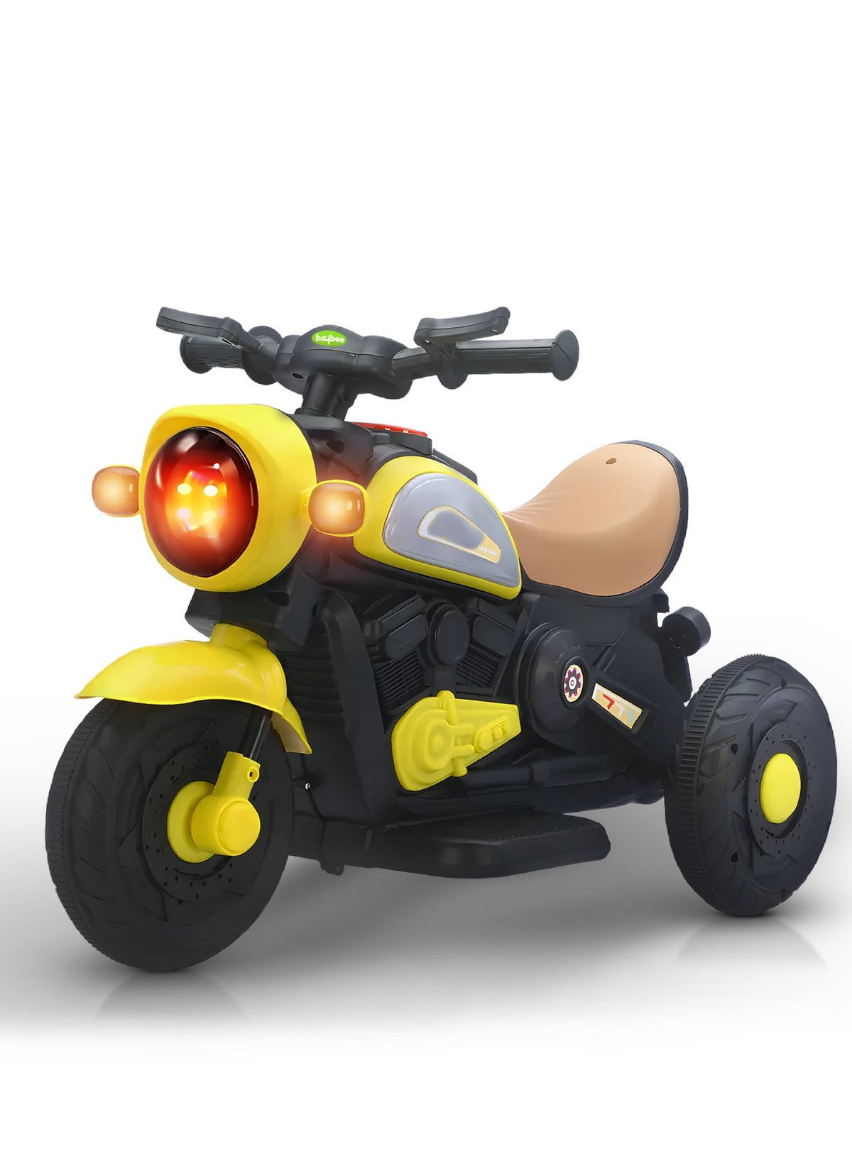 Electric Bike for Kids, Children's Bike with Led Light, Music & Foot Accelerator