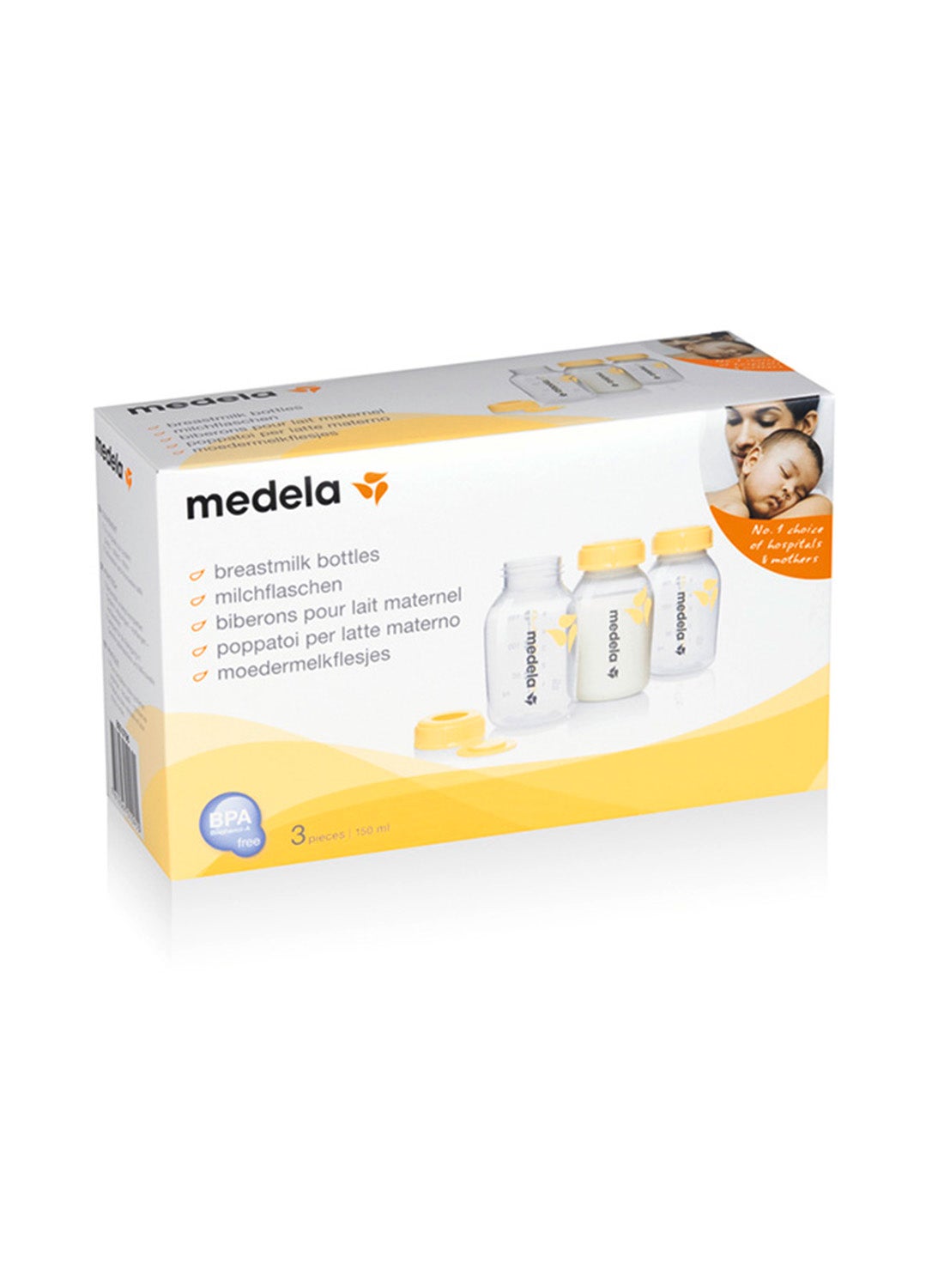 Pack Of 3 Safe And Bpa Free Breast Milk Bottles With Accurate Measurement Markings And Compatible - Image 3