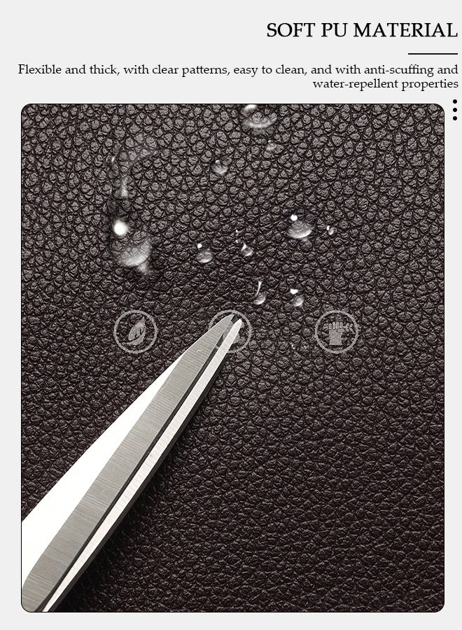 15.6 Inch Laptop Bag Lightweight PU Computer Bag Travel Business Briefcase Water Resistance - Image 4