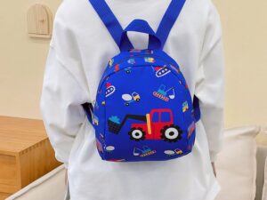 Kid's Kindergarten Schoolbag Car Design Cartoon Bag Large Capacity Adjustable Strips Youngsters's