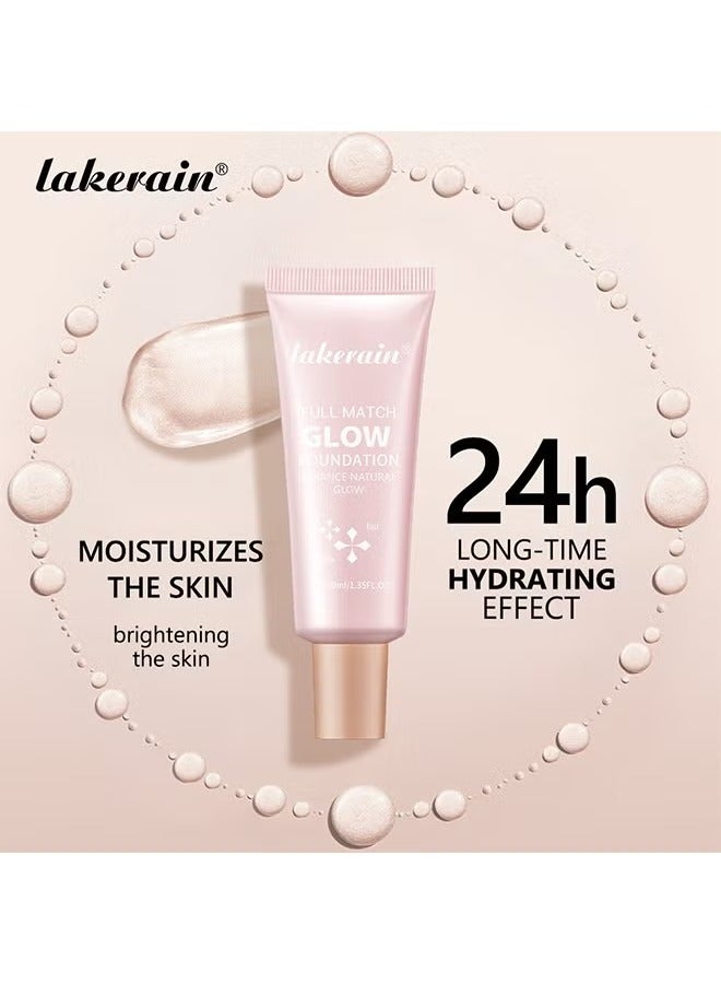 Full Match Glow Foundation, Enhance Foundation Natural Glow, Professional Coverage for a Flawless - Image 3