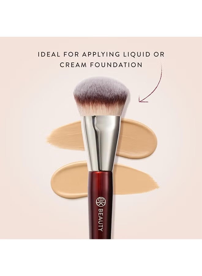 BK BEAUTY Brushes - 101 Contoured Foundation Brush - Foundation Makeup Brushes - Face Brush For - Image 5