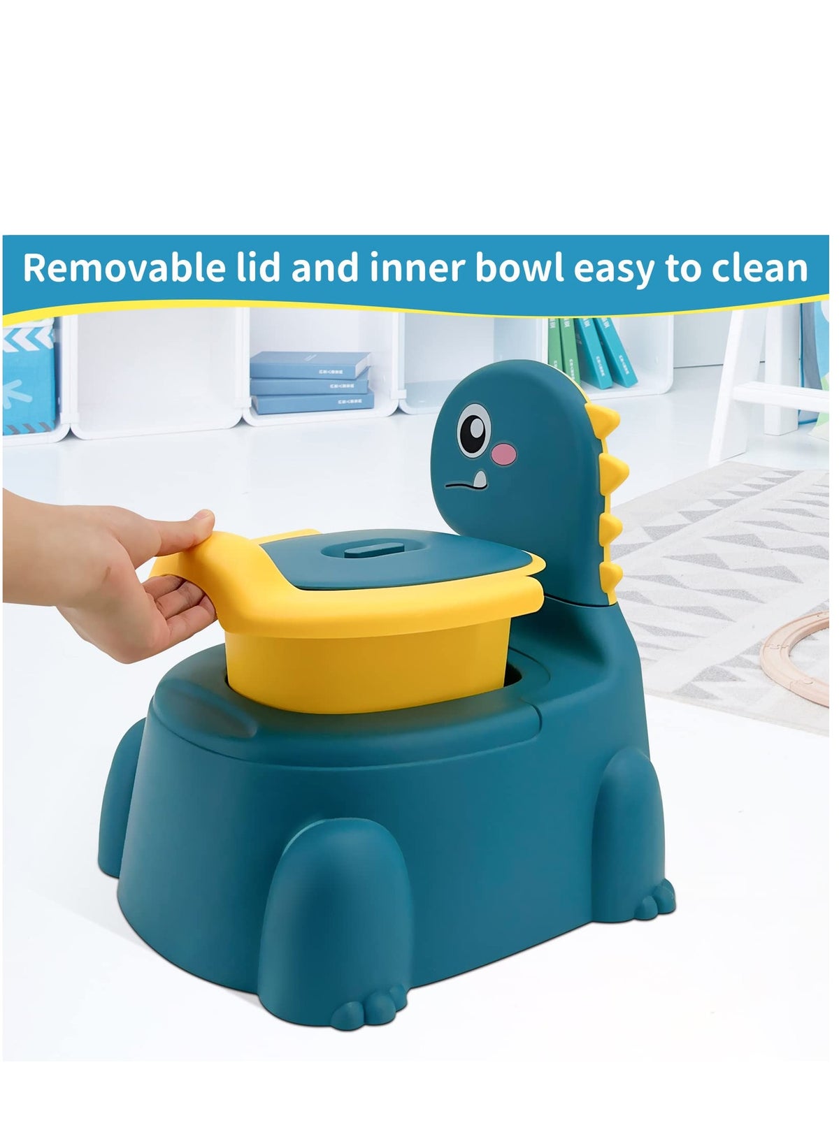 Potty Toilet Potties Training Chair Baby Kids Boys Girls Toddler Dinosaur Urinal Pot Comfortable - Image 3