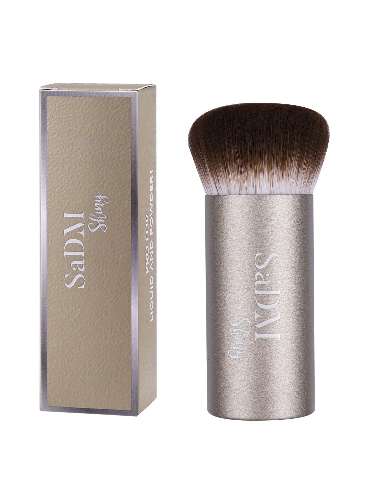SaDM Shiny Kabuki Foundation Brush – Vegan, Cruelty-Free Buffer Brush for Flawless Foundation
