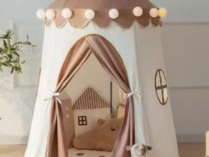 Children's Play Tent Playhouse with Two Windows for Kids Indoor Bed Tent, Toddler Toys for Boys and