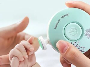 Multi-functional Electric Nail Trimmer File Set with 6 Grinding Heads for Baby and Family Use