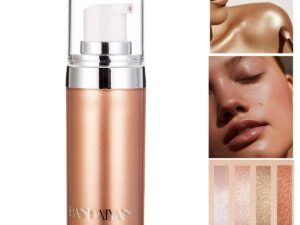 Body Shimmer Liquid Highlighter Oil Brighten Glow Glitter Waterproof Moisturising Smooth Makeup