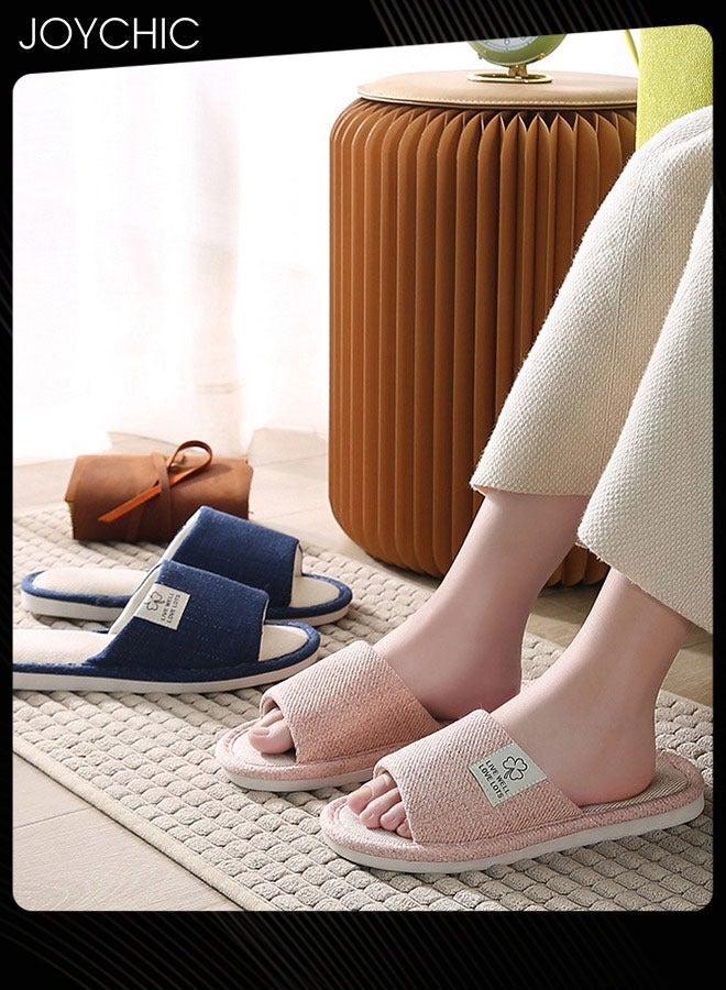 New Style Women Home Linen Slipper Indoor Non-slip wear-resistant Bedroom Slipper Sweat-absorbing - Image 4