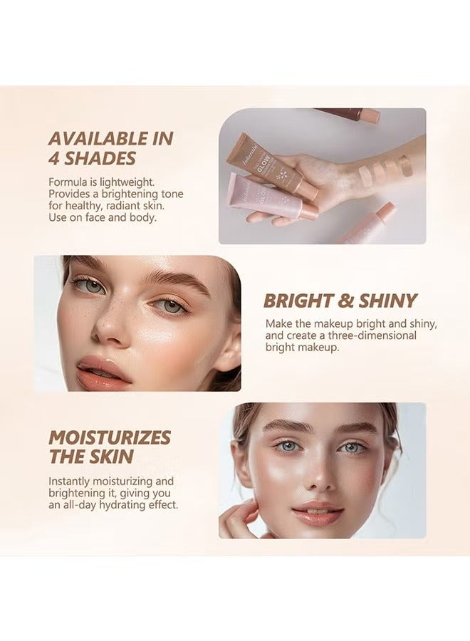 Full Match Glow Foundation, Enhance Foundation Natural Glow, Professional Coverage for a Flawless - Image 5